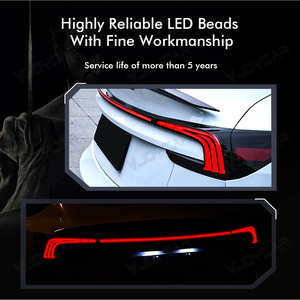 Luci Posteriori Complete VJOYCAR Modello 3 Highland con Indicatori di Direzione e Freni per <span class=keywords><strong>Tesla</strong></span>, <span class=keywords><strong>Accessori</strong></span> Esterni Aggiornati NUOVI 2024+ - Product Image 3