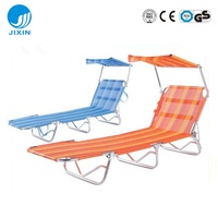 Chaise longue pliante moderne en Oxford 600D, cadre en acier portable pour l'extérieur, pour le camping, la plage, le salon, application Teslin