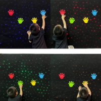 Équipement de salle sensorielle apaisante Snoezelen, tapis en fibre optique 120*120cm, tapis lumineux sensoriel LED pour centre de thérapie de l'autisme