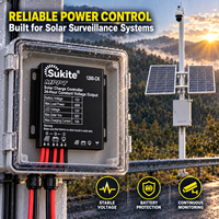 Contrôleur solaire Sukite MPPT 1260-CK 12V 10A 60W pour caméra CCTV, sortie de tension constante 24 heures sur 24