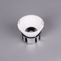 Spot à LED moderne 7W 12W 15W profond avec COB encastré au plafond en aluminium pour une utilisation en intérieur