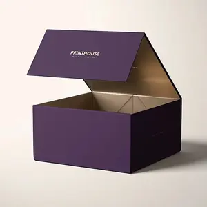 Boîte cadeau magnétique en carton rigide rigide avec logo personnalisé emballage de boîte cadeau pliable avec poignée en ruban boîte cadeau magnétique de luxe