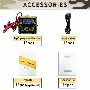 Fabrieksgroothandel Goede Kwaliteit 80W CSSIWE Afstandsbediening Mp3 Elektronische Vogeljacht Lokroepen MIX Geluiden Met Timer - Product Image 6