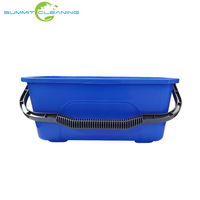 Oblong ember air plastik 3 galon 12l, ember air multifungsi pembersih dapat digunakan kembali