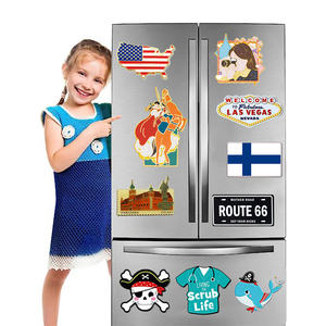 Custom Design Mini Size Thin <b>Flower</b> Enamel Reusable Fridge Tin Zinc Alloy Metal Magnetic Fridge Magnet Magnetic <b>Sticker</b> - Product Image 2