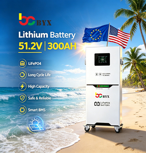 Paquete de Baterías de Litio de 48 V, 51,2 V, 100 Ah, 200 Ah, 300 Ah, 314 Ah, 400 Ah, Sistema Solar Híbrido para Automóviles de 5 kW, 8 kW, 10 kW, 12 kW para el Hogar BYX-BF-300AH-1 H - Product Image 1