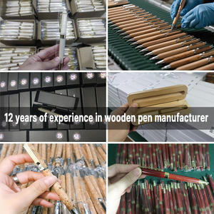 Günstiger Werbe-Kugelschreiber aus Holz mit Logo – Umweltfreundlicher <span class=keywords><strong>Promo</strong></span>-Kugelschreiber mit Individuellem Schriftzug – Schlichter Bambus-Kugelschreiber - Product Image 4