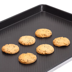 Plateau de cuisson antiadhésif en acier aluminisé ondulé pour boulangerie - Product Image 4