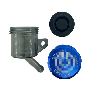 Taza de aceite de freno para motocicleta Mochi, aleación de aluminio CNC transparente con tubo para modificación de bicicleta eléctrica ATV - Product Image 5