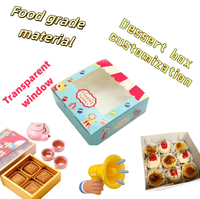 Cadeau en carton personnalisé Beignet Bagels Sandwich togo Emballage pliable Boîte à biscuits pour croissants pâtisseries à emporter Boîtes de boulangerie