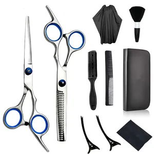 Custom stainless steel barber hair stylist thinning luxury professional salon hair scissors