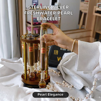 Humidor à cigares en verre artisanal de luxe avec fonction d'aromathérapie pour le stockage et la présentation des cigares