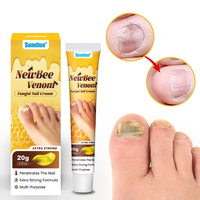 Crème de soin des ongles au venin d'abeille 20g avec logo personnalisé, crème nourrissante à base de plantes pour les soins des ongles