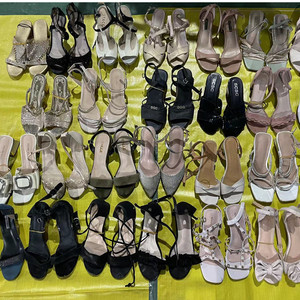 2022 estate Casual usato pantofole tacco alto all'aperto di seconda mano sandali da <span class=keywords><strong>donna</strong></span> usato <span class=keywords><strong>tacchi</strong></span> all'ingrosso nel Regno Unito scarpe Stock - Product Image 2