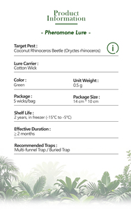 Escarabajo rinoceronte de coco sólido Oryctes Rinoceronte Trampa de señuelo de feromonas Biocontrol no tóxico para escarabajo rinoceronte asiático - Product Image 2