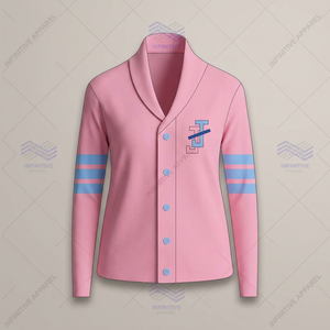 เสื้อสเวตเตอร์/เสื้อคลุมคาร์ดิแกน แจ็คแอนด์จิล ออฟ อเมริกา คุณภาพสูงสำหรับผู้หญิง ผ้าอะคริลิกปักลาย ติดกระดุม ระบายอากาศได้ดี แบบคลาสสิก สามารถสั่งทำได้ - Product Image 3