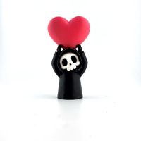 Figurine de Grim Reaper mignonne, imprimée en 3D, ornement de bureau gothique, décoration d'Halloween, cadeau de collection