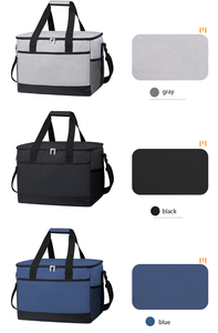 Wholesale Custom 35L Thermal Cooler Tote Bag Oxford Soft Insulated Bag Family Picnic Outdoor <b>Camping</b> Food Beverage <b>Storage</b> Bag - Product Image 3