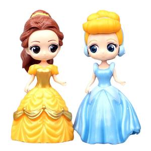 Zhiqu – Figurines de pâtisserie artisanales 6 princesses interchangeables, ornements en plastique, Blanche-Neige, Alice et Cendrillon, unisexe, 14 ans et plus - Product Image 3