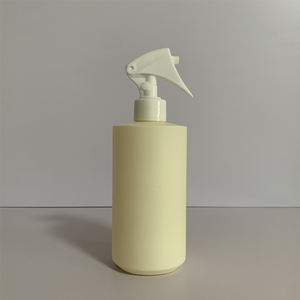 Contenitore liquido riutilizzabile vuoto flacone Spray in HDPE giallo smerigliato da 450ml 500ml con spruzzatore di plastica - Product Image 2