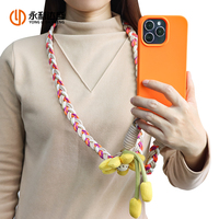 Lanière de téléphone crossbody en polyester réglable sangle de téléphone portable anti-perte extérieure populaire
