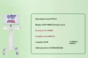 Quét bằng miệng giỏ hàng nhỏ Máy quét 3D giỏ hàng di động máy tính quét bằng miệng tất cả trong một máy phù hợp cho phòng khám Nha khoa và miệng - Product Image 5