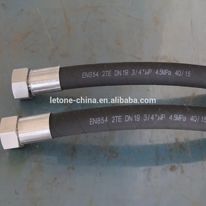 Manguera de Goma EPDM <span class=keywords><strong>INTERFLEX</strong></span> de Fábrica R3 R6 1TE 2TE 3TE con Refuerzo de Fibra de Acero Industrial para Agua, Aceite, Aire e Hidráulica - Product Image 2