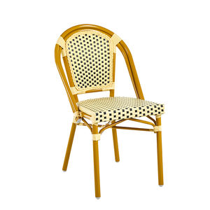 Chaise de Jardin de Style Français pour Restaurant, Café, Terrasse, Assise en Corde Imperméable et Osier en Rotin PE, Chaises de Salle à Manger d'Extérieur en Vente - Product Image 5