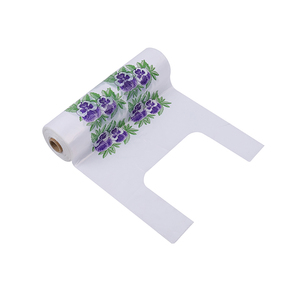 Bolsa de compras de plástico de camiseta de plástico ecológica personalizada de fábrica - Product Image 2