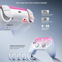 GameSir Super Nova T4 Nova Pro Tri-Mode Contrôleur de jeu sans fil pour PC / Steam / Switch / IOS / Android (Bleu)