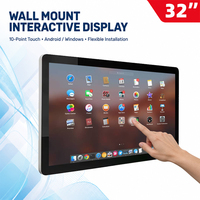 Moniteur tactile industriel KINGONE 32 pouces, PC tout-en-un avec écran capacitif Android, processeur I3/i7, 4 Go de RAM, certifié CE