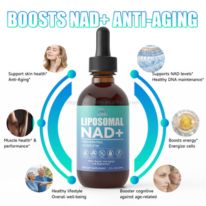 Liposomale NAD+ vloeibare druppels met resveratrol & quercetine - Cellulaire energie, antioxidatieve ondersteuning & <span class=keywords><strong>DNA</strong></span>-gezondheid voedingssupplement - Product Image 2