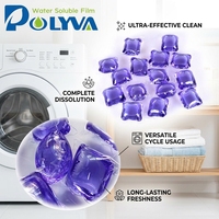 Perles de gel de lessive en Polyva, produit de lavage des vêtements, film hydrosoluble
