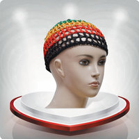 Chapeau en maille de couleur unie pour femmes, fait à la main, pour dormir, Snood, vente en gros de filets à cheveux tricotés extensibles