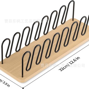 Wooden <b>Hat</b> Storage Rack Simple Desktop Organizer For Baseball Caps Sun <b>Hats</b> Multipurpose <b>Standing</b> Type Non Foldable - Product Image 4