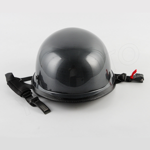 Casco Negro YHMOTO con Textura de Fibra de Carbono para Scooter, Cruiser, Chopper, Universal, ABS - Product Image 2