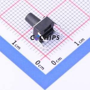 YTS-D001-285 Tactile Switch Through hole Component (THT)-4P,6x6mm Switch Single Pole Single Throw Round Button 2.6N Through Hole - Product Image 2