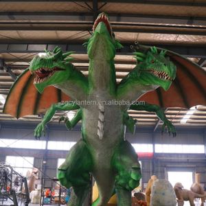 Outdoor Customizable Animatronic <b>Large</b> Three Headed Dragon Top - Notch Craft Ideal for Amusement Parks - Product Image 4