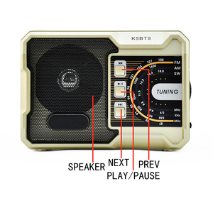 วิทยุดิจิตอลแบบพกพา Bolsillo,ตัวรับสัญญาณวิทยุ Am <span class=keywords><strong>Fm</strong></span> Sw มัลติฟังก์ชันแบบชาร์จได้พร้อม Usb Sd ปี K5BTS - Product Image 2