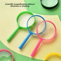 Loupe HD en plastique colorée pour enfants, jouet éducatif portable, exploration en plein air, développement cognitif, cadeau en gros