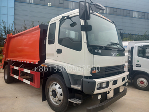 Clw Factory Hot Sale Japanese Brand ISUZU 4X2 12cbm 10 Tons Compactor Garbage Truck - Product Image 2