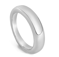 Minimalistischer Punk-Ring in Goldfarbe für Damen, schlichter Damenring, Messingschmuck für Verlobung, Party, Anillos Mujer