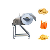 Gemakkelijk te bedienen gemotoriseerde friet spiraalsnijmachine multifunctioneel 220V/380V 1.5KW commercieel gebruik groenten fruit
