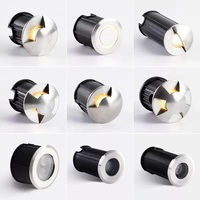 Lampu LED Terbenam Jalan Aluminium 3W 12V RGB Tahan Air IP68 dengan Garansi 3 Tahun