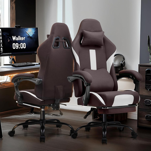 金属ベース無料サンプルドア船人間工学的リクライニングゲームチェアルーマニア市場加熱マッサージオフィスチェアフットレスト付き - Product Image 5