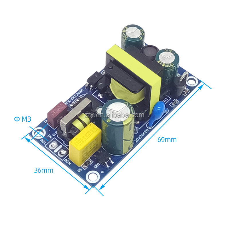 12V3A/24V1A switching power supply board module bare board 24W 12W AC-DC isolated power supply board(图4)