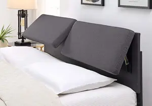 Marco de cama de metal para casa de hotel de estilo simple moderno de alta calidad con cabecero reclinable tapizado