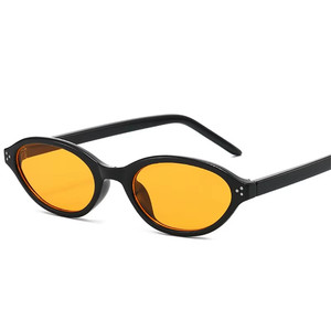 Custom Logo 2026 Fashion Retro Men PC <b>Small</b> <b>Frame</b> Punk Sun Glasses UV400 Rivets Oval Cat Eye <b>Sunglasses</b> for Women - Product Image 1