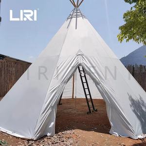<span class=keywords><strong>Petite</strong></span> <span class=keywords><strong>tente</strong></span> <span class=keywords><strong>tipi</strong></span> de camping en plein air blanche pour adultes - Product Image 3