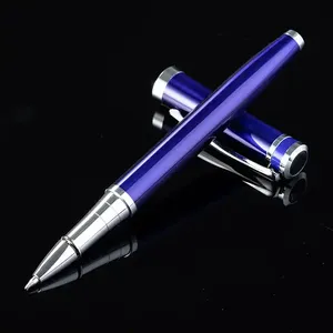 Luxury Black Metal <b>Ballpoint</b> <b>Pen</b> Set | High Gloss Silver Trim Executive <b>Pen</b> | Custom Logo Corporate Gift <b>Pen</b> - Product Image 3